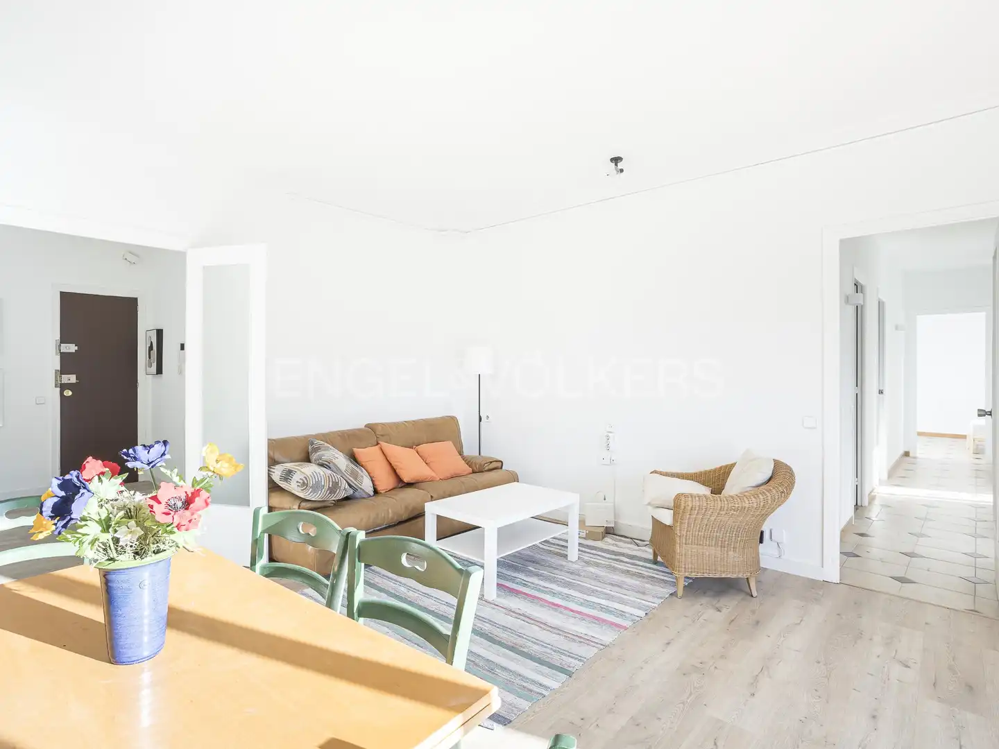 Sala de estar de Piso de alquiler en Barcelona con Calefacción, Parquet y Balcón