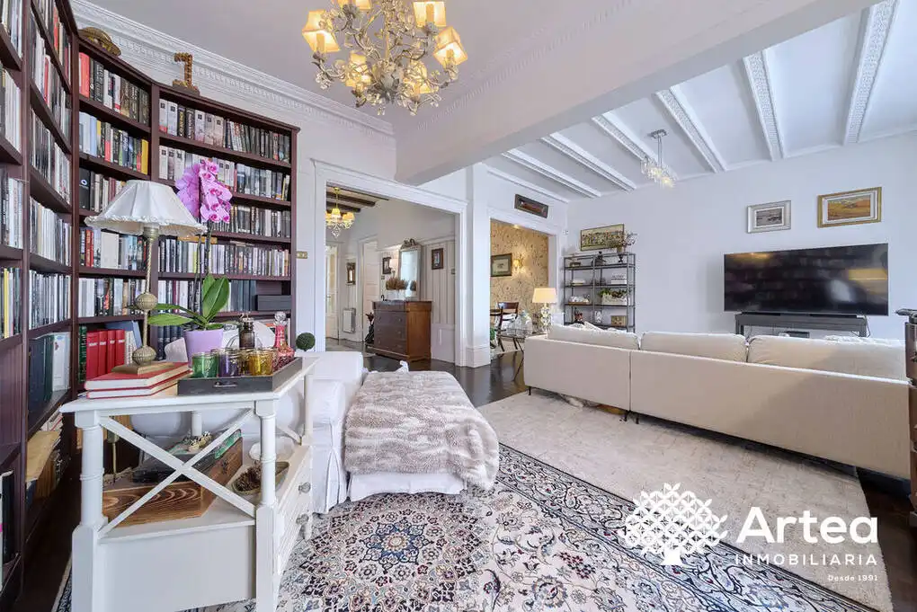 Sala de estar de Piso en venta en Getxo  con Calefacción, Trastero y Balcón