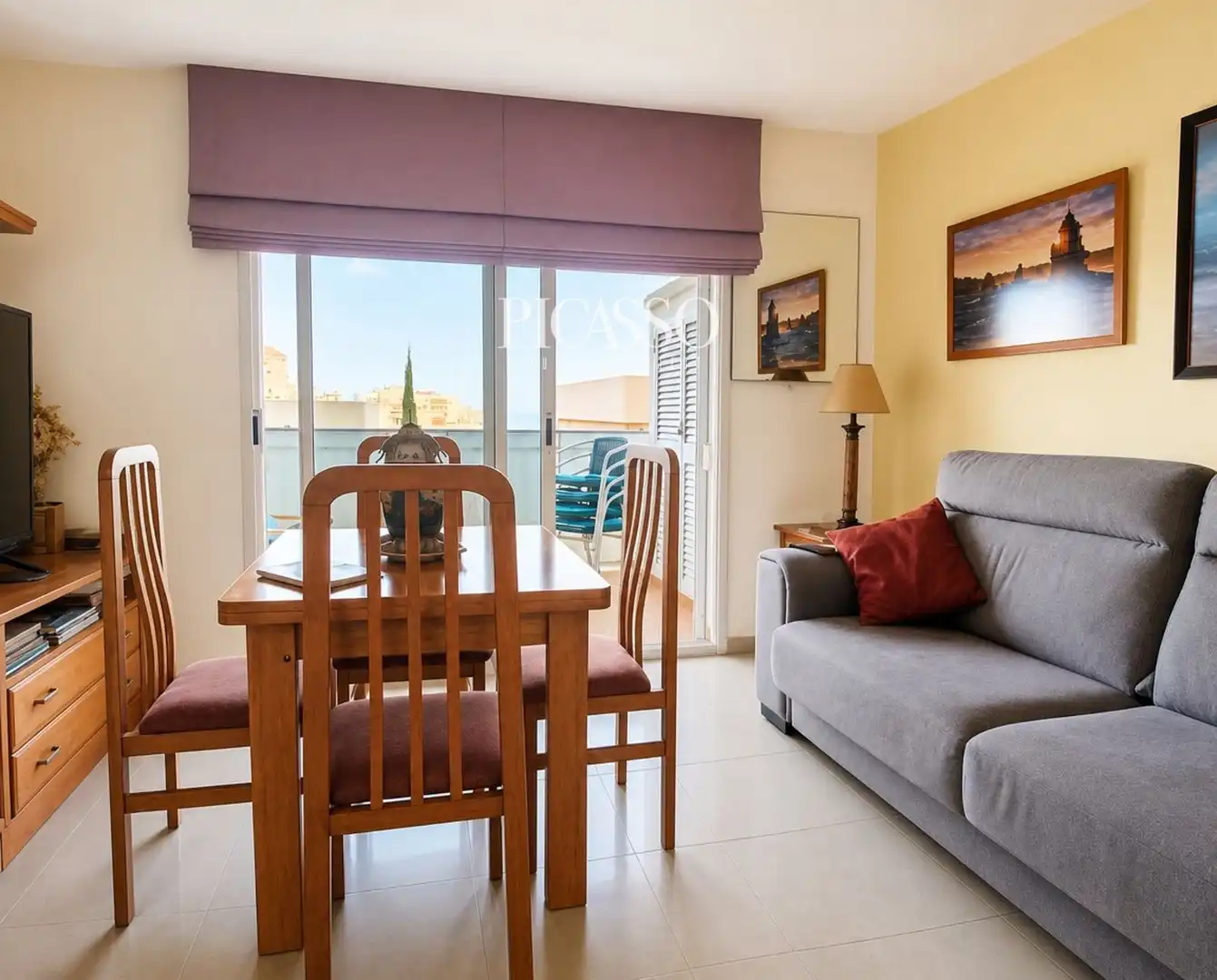 Terrasse von Wohnungen zur Miete in Benalmádena mit Klimaanlage