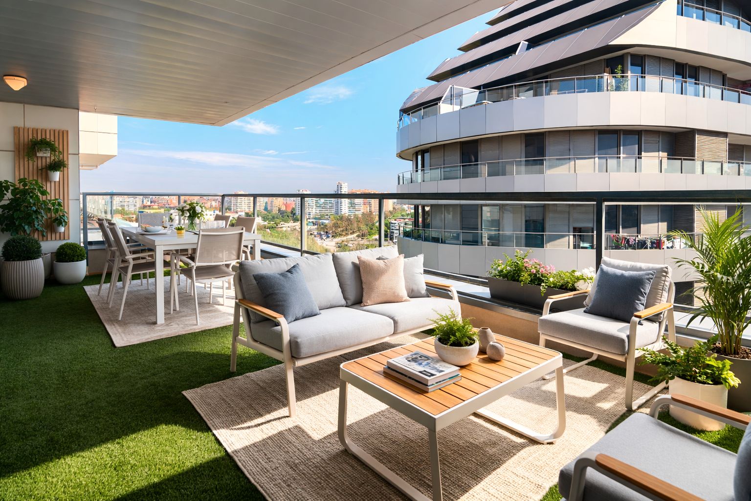 Terrace of Attic for sale in Mislata  with Air Conditioner, Heating and Parquet flooring