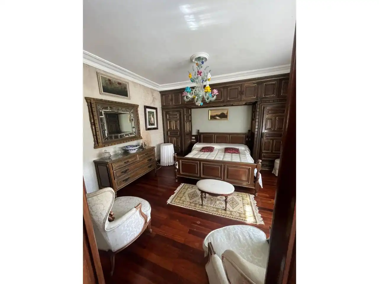 Habitación de Casa o chalet en venta en Santiago de Compostela  con Calefacción, Jardín privado y Parquet