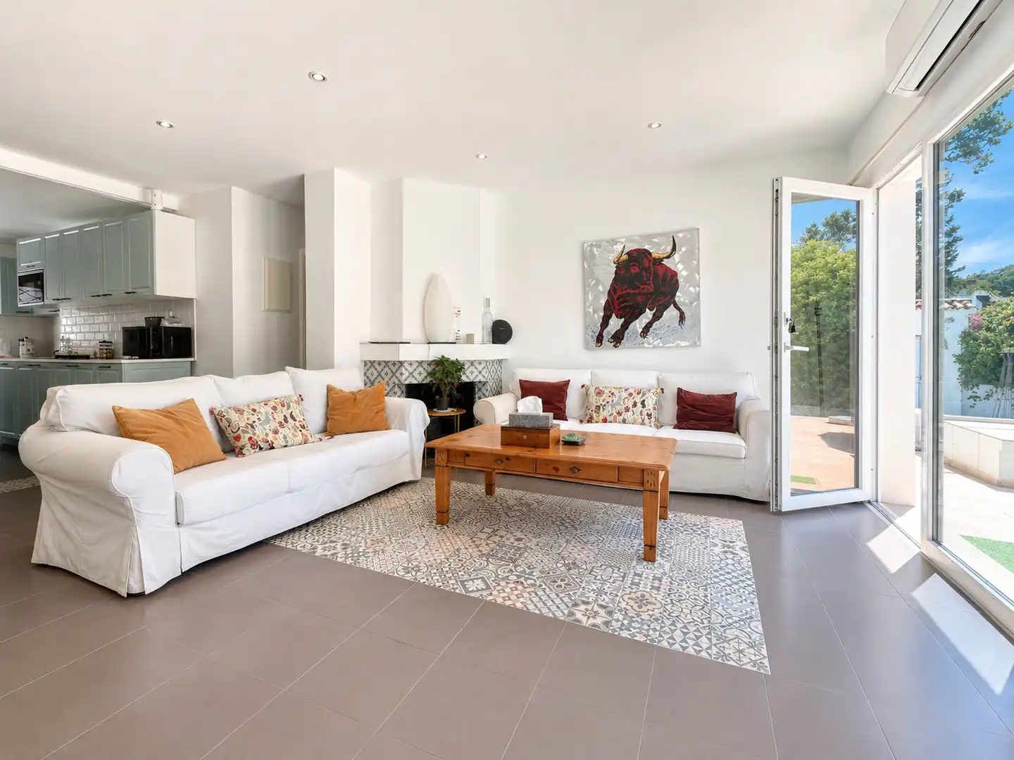 Living room of Houses for rent in Calvià  with Air Conditioner, Heating and Private garden