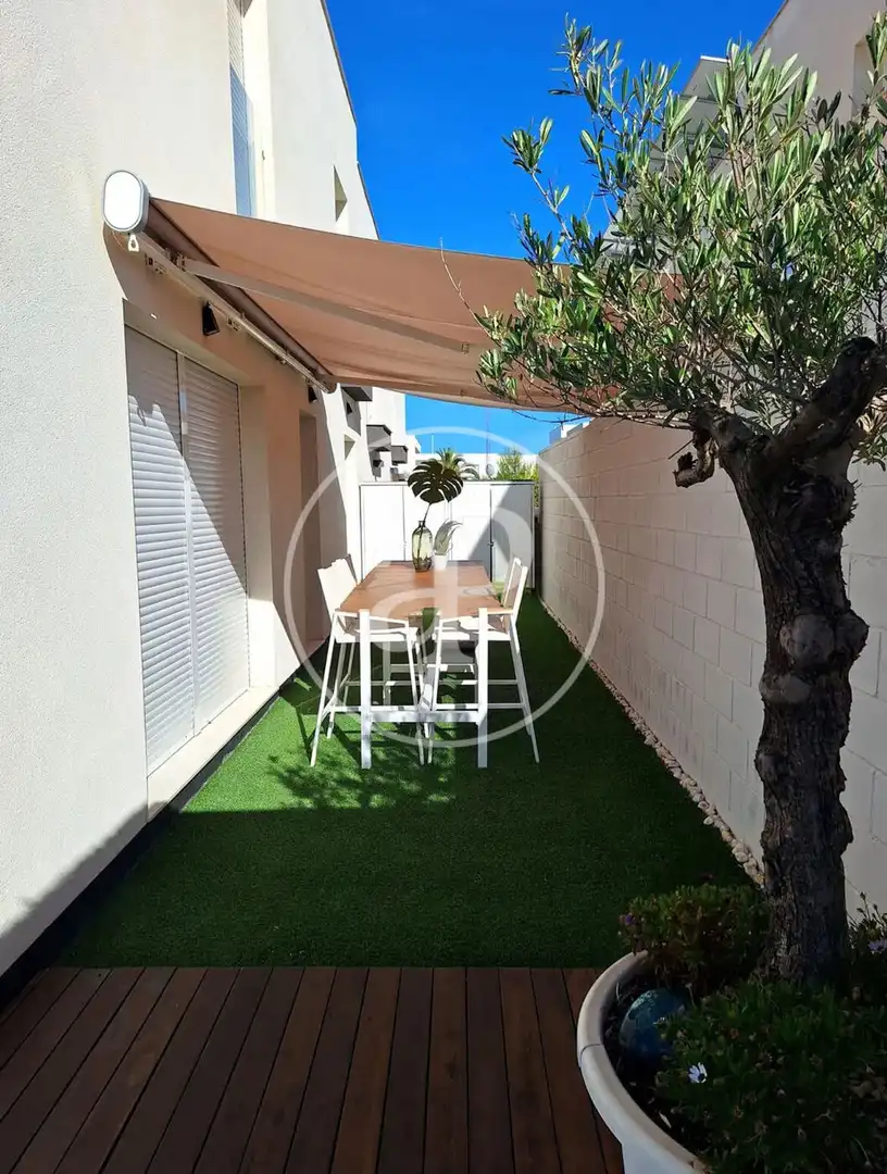 Terrasse von Haus oder Chalet zur Miete in Santa Pola mit Klimaanlage, Heizung und Privatgarten