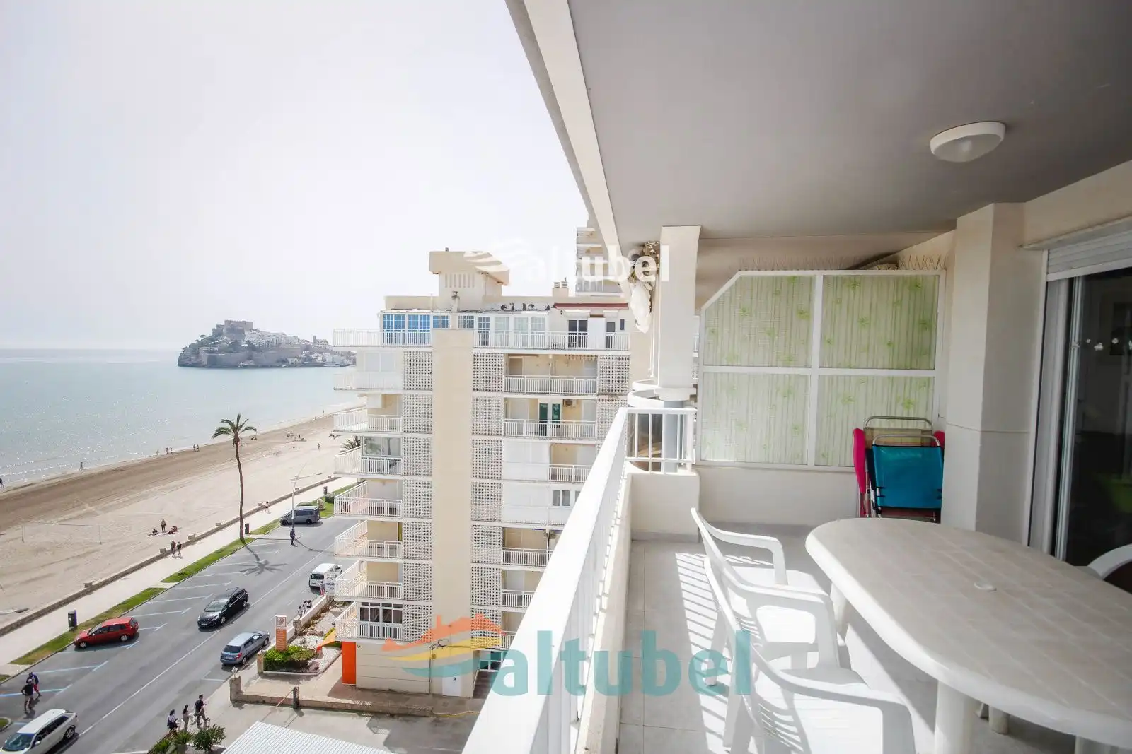 Terraza de Apartamento en venta en Peñíscola / Peníscola con Terraza, Piscina y Amueblado