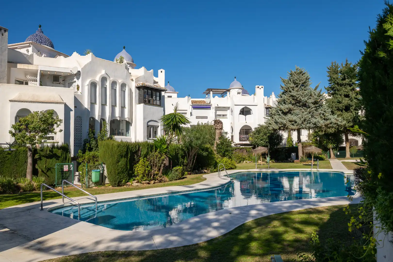 Jardín de Apartamento en venta en Mijas con Aire acondicionado, Jardín privado y Terraza