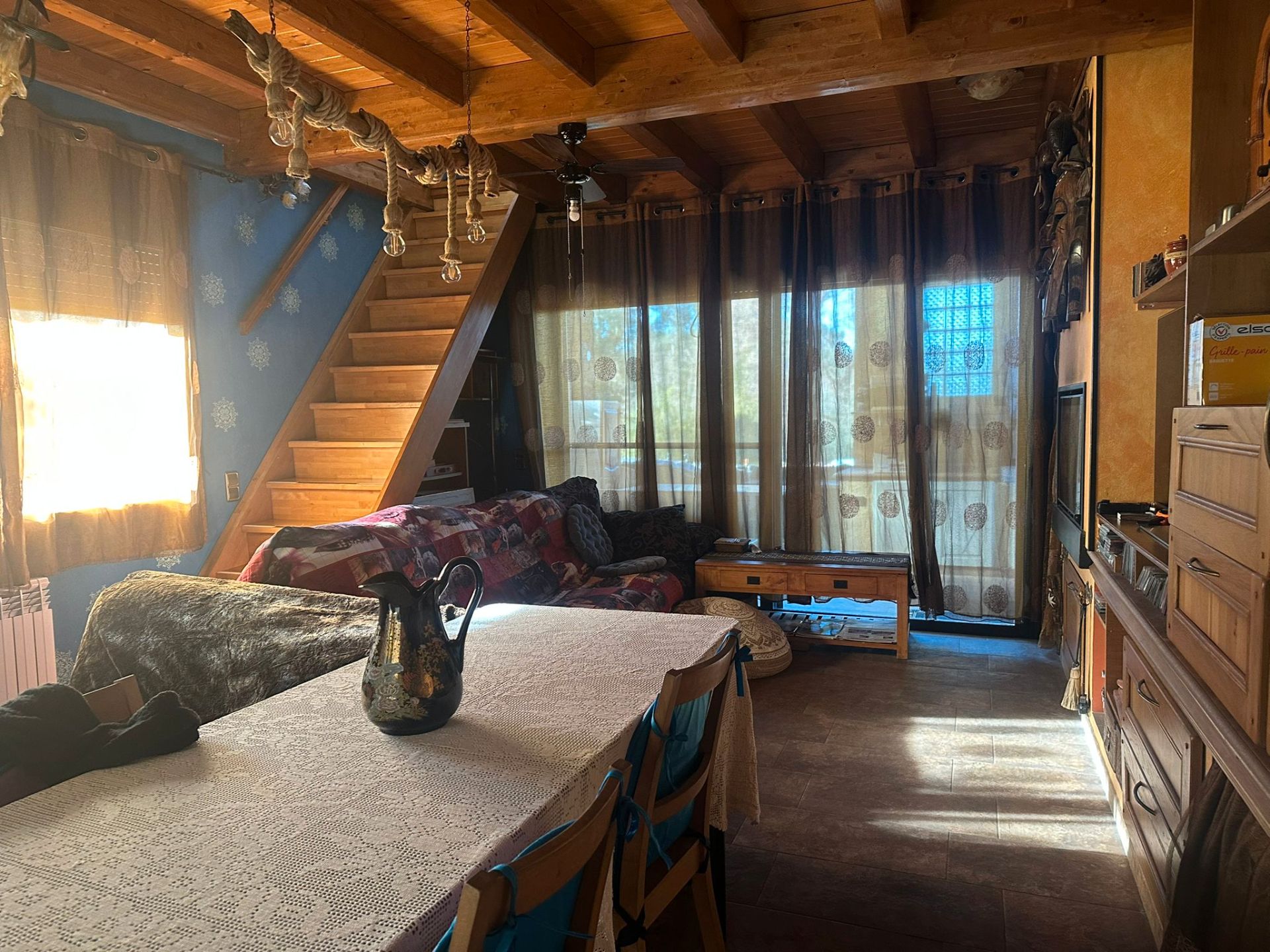 Sala de estar de Casa o chalet en venta en Sils con Calefacción, Jardín privado y Terraza