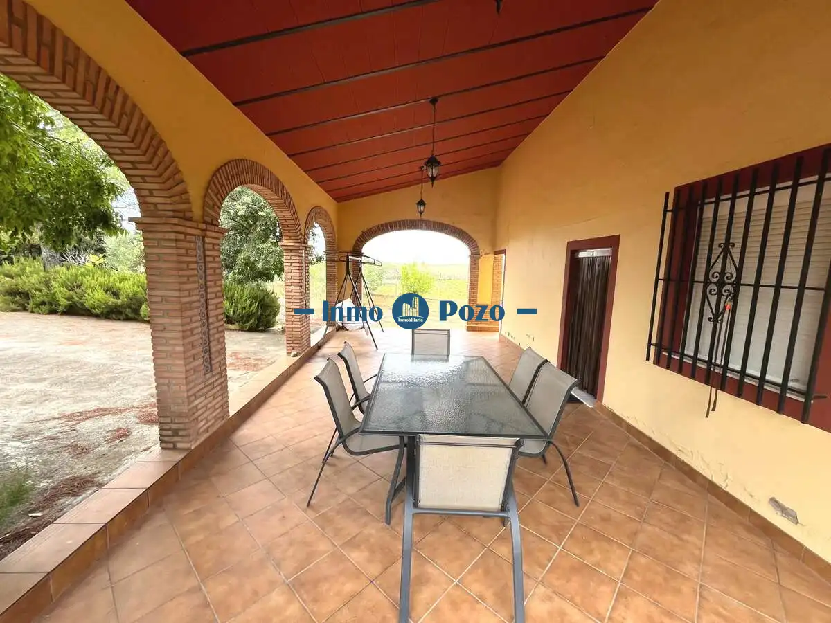 Terraza de Casa o chalet en venta en Aljucén con Piscina