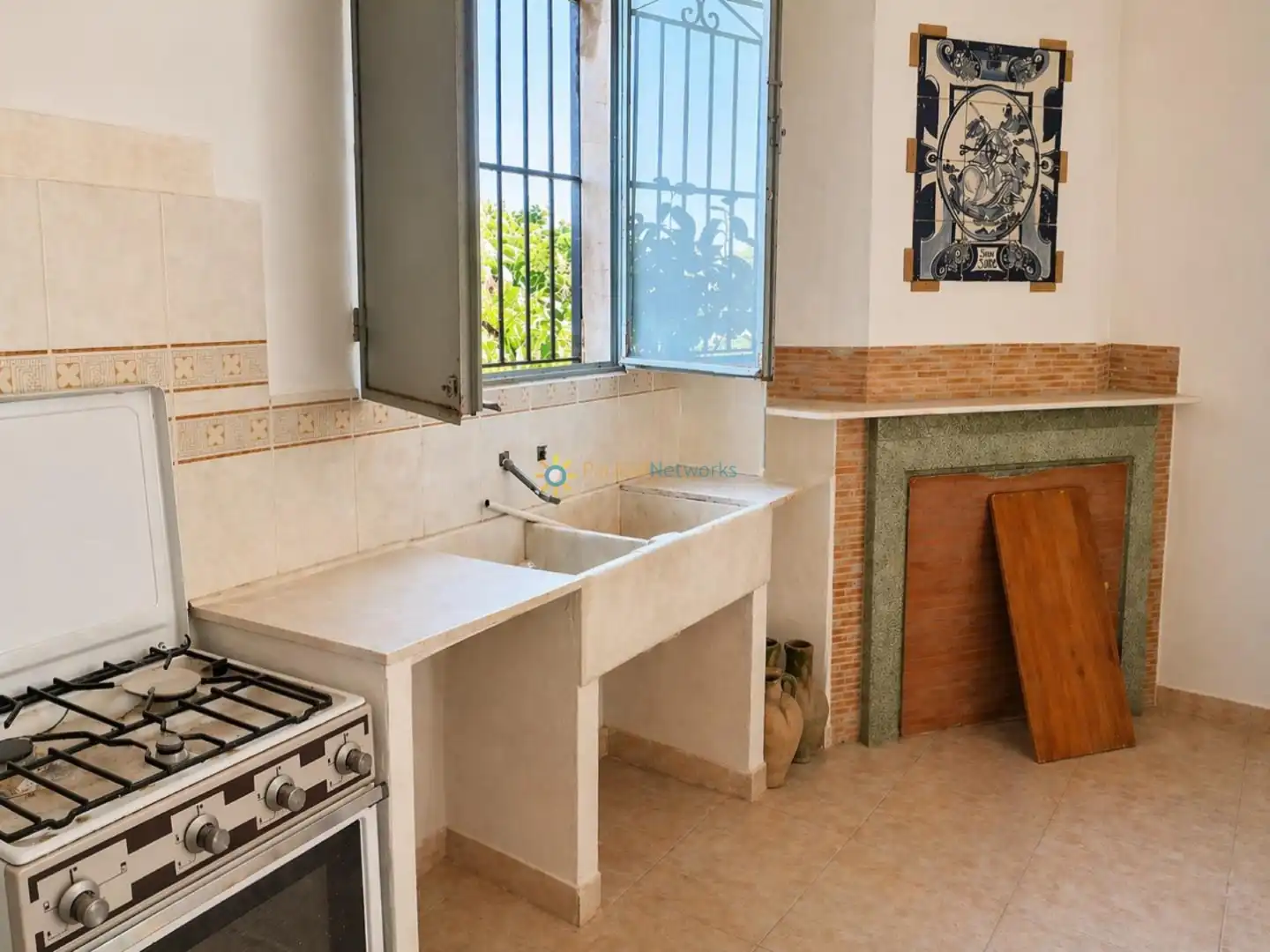Cocina de Finca rústica en venta en Albaida con Jardín privado y Trastero