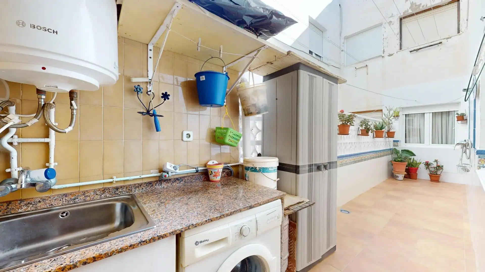 Cocina de Casa adosada en venta en Pilar de la Horadada con Jardín privado y Terraza