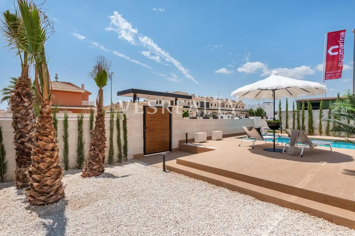 Vista exterior de Casa o chalet en venta en Rojales con Jardín privado, Trastero y Piscina