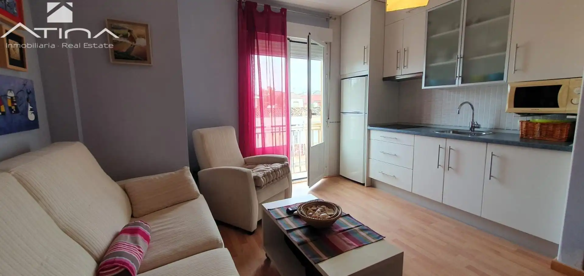 Sala de estar de Estudio en venta en Daimús con Aire acondicionado, Calefacción y Amueblado
