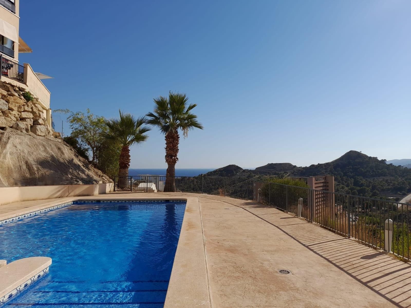 Swimming pool of Duplex for sale in Villajoyosa / La Vila Joiosa  with Air Conditioner, Heating and Terrace