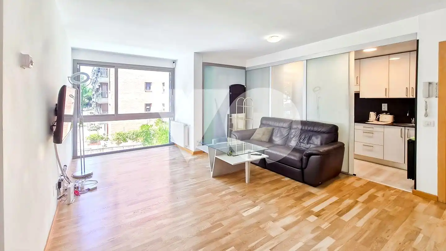 Sala de estar de Piso de alquiler en Madrid con Aire acondicionado, Calefacción y Trastero