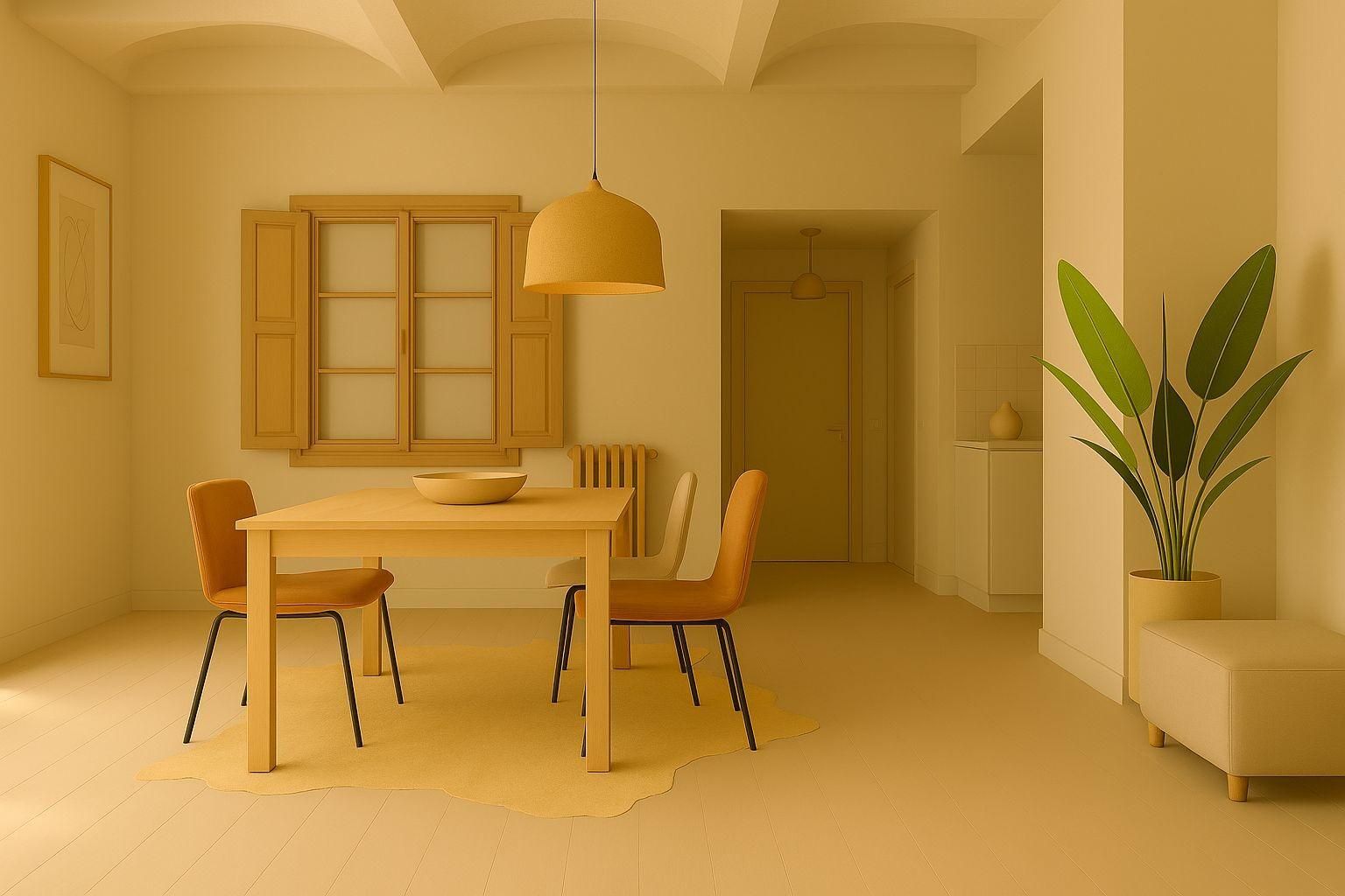 Menjador de Pis en venda en  Barcelona Capital amb Calefacció, Parquet i Terrassa