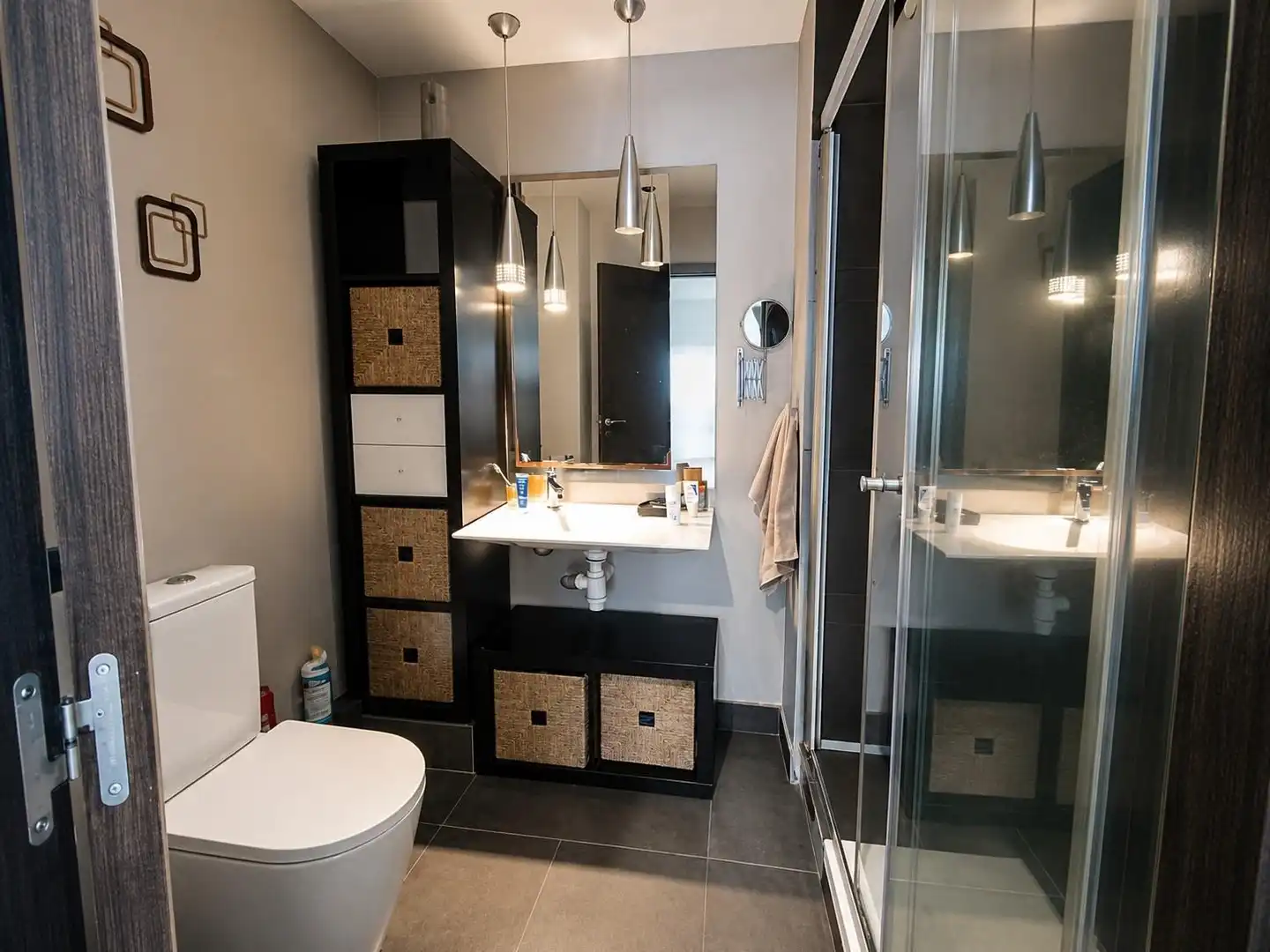 Bathroom of Flat for sale in Mollet del Vallès  with Air Conditioner and Parquet flooring