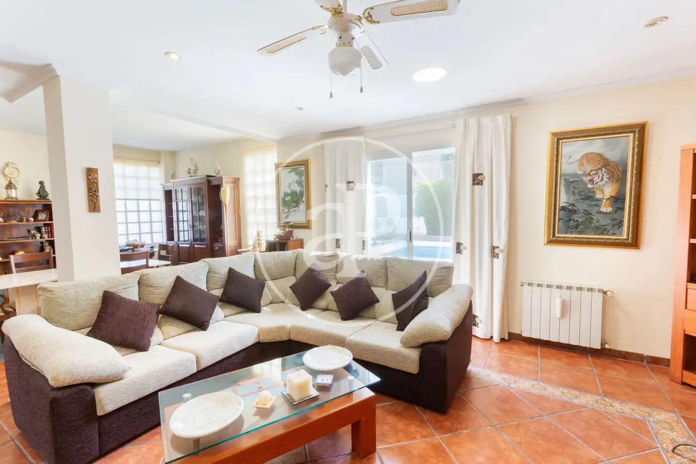 Sala de estar de Casa o chalet en venta en Chiva con Calefacción, Jardín privado y Terraza