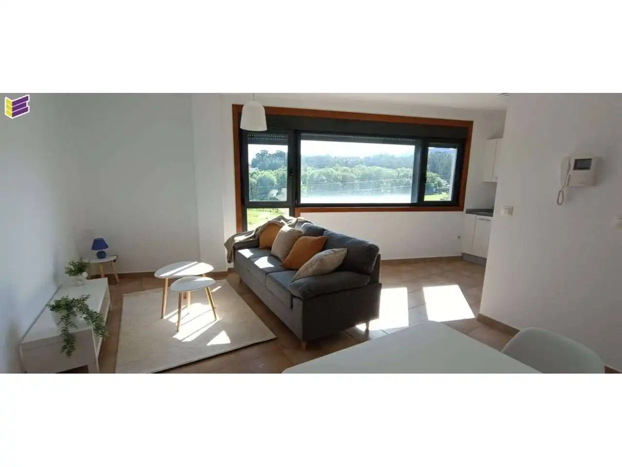Wohnzimmer von Wohnung zum Verkauf in O Rosal   mit Heizung, Parkett und Abstellraum