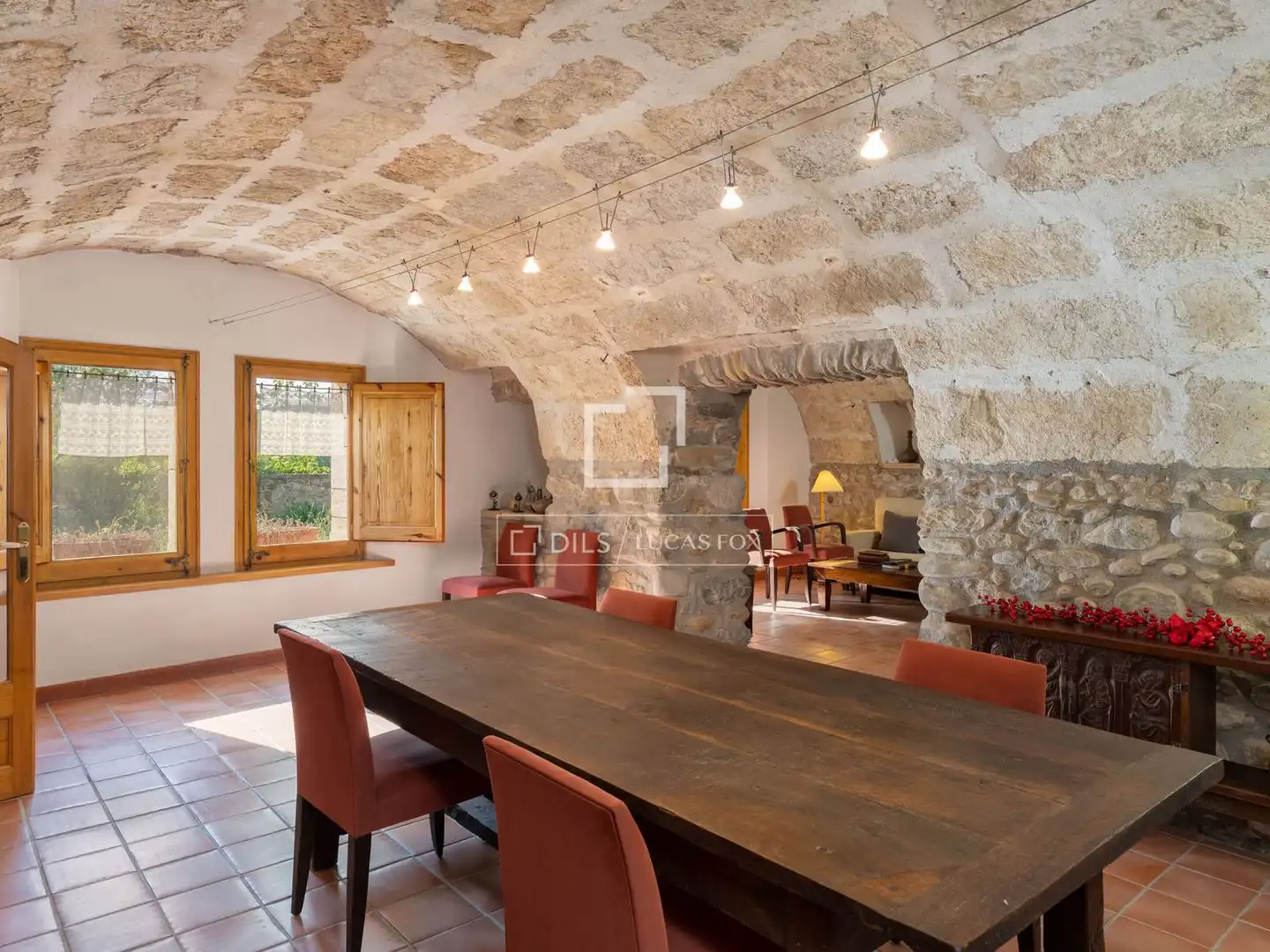 Comedor de Finca rústica en venta en Cabanelles con Calefacción, Jardín privado y Trastero