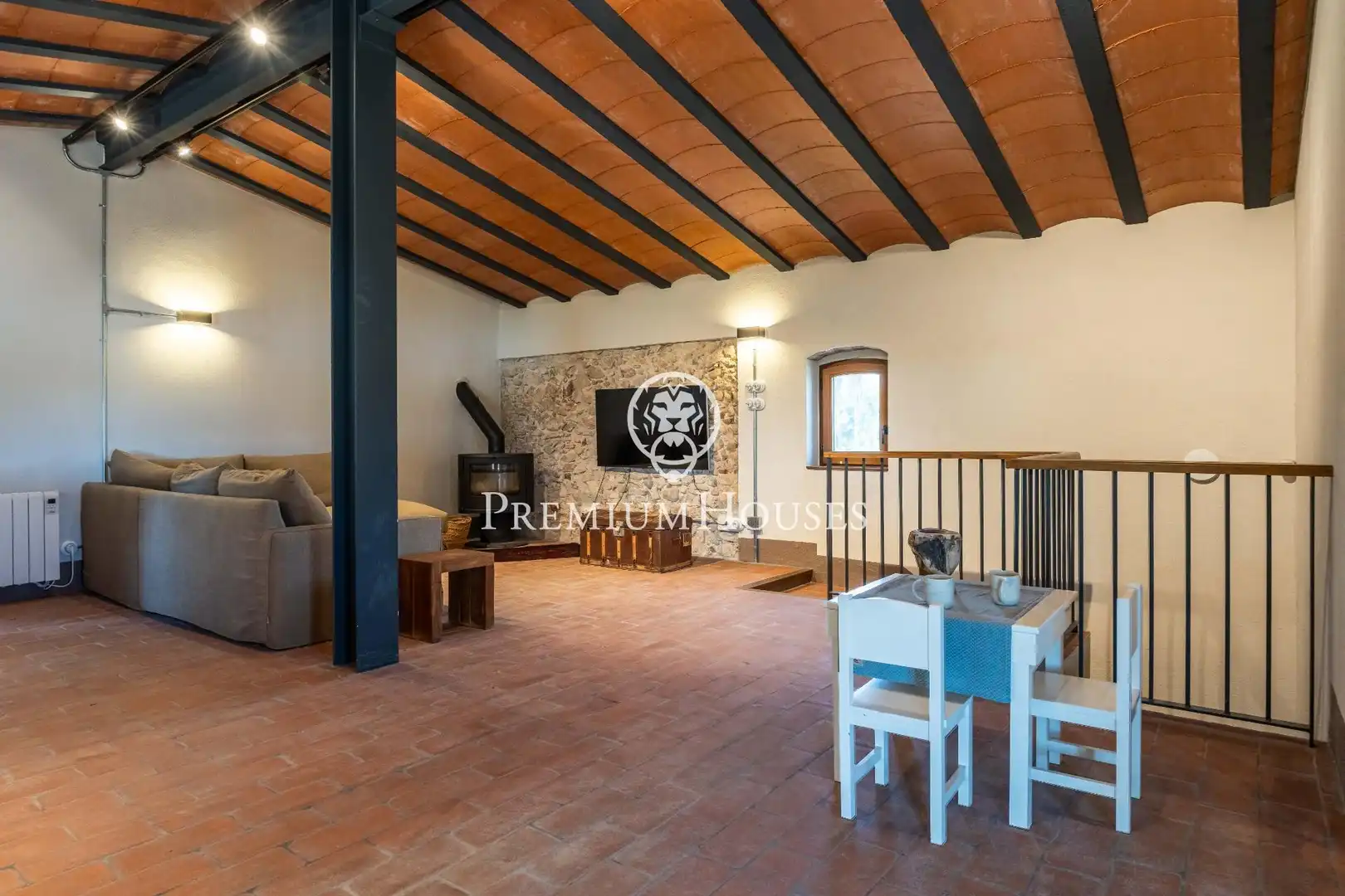 Sala d'estar de Casa o xalet en venda en Riudoms amb Aire condicionat, Calefacció i Jardí privat