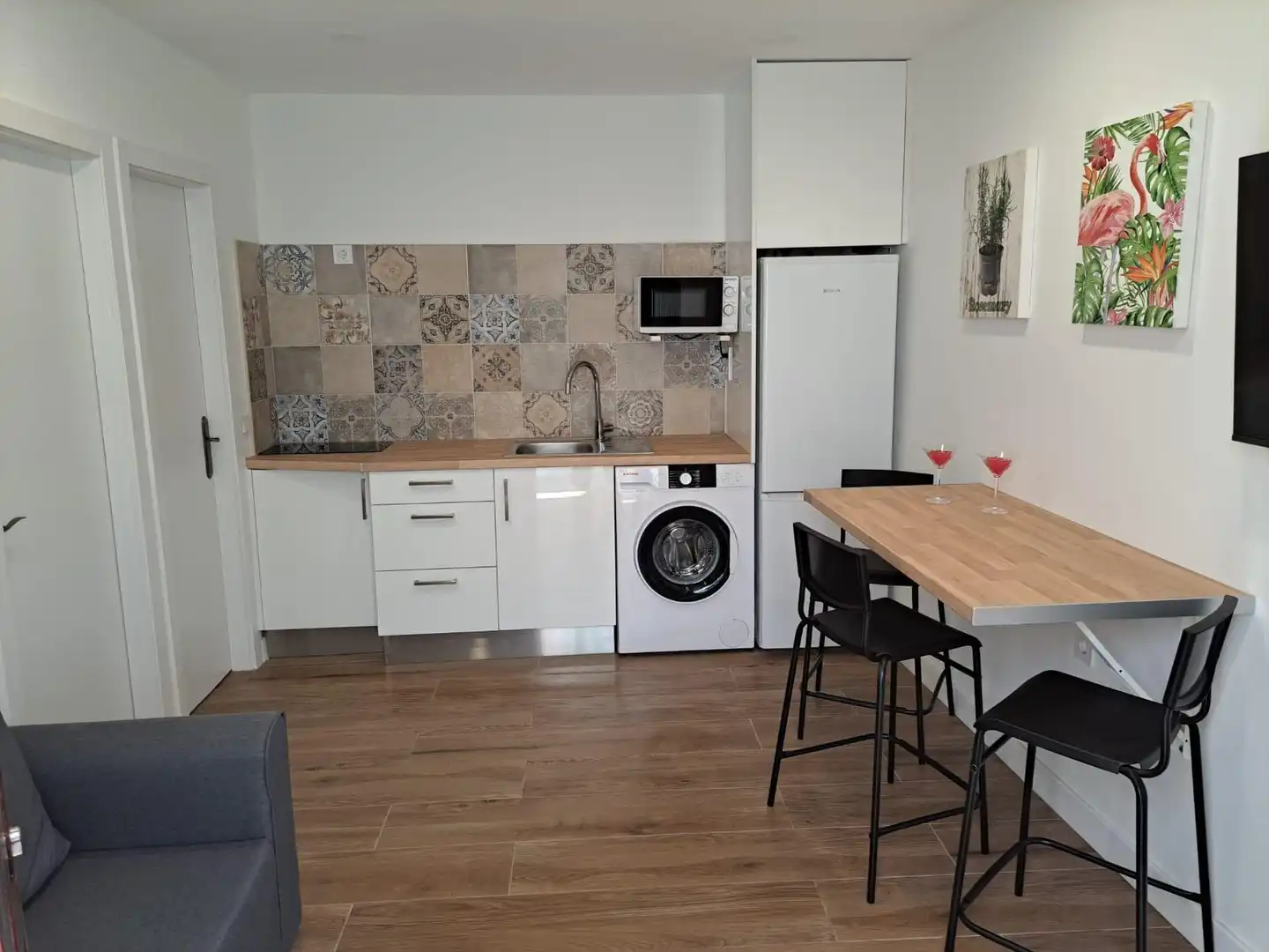 Cocina de Estudio de alquiler en Güímar con Amueblado y Lavadora