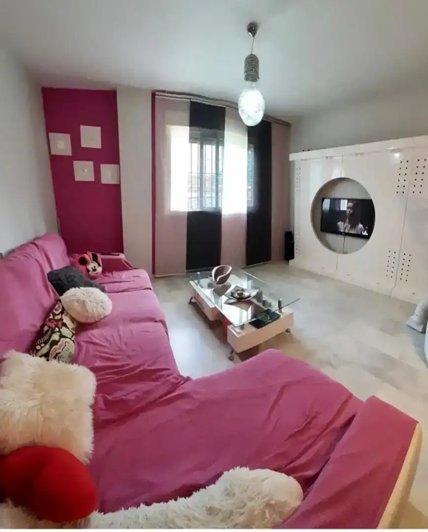 Living room of Flat for share in Málaga  with Furnished, Oven and Washing machine