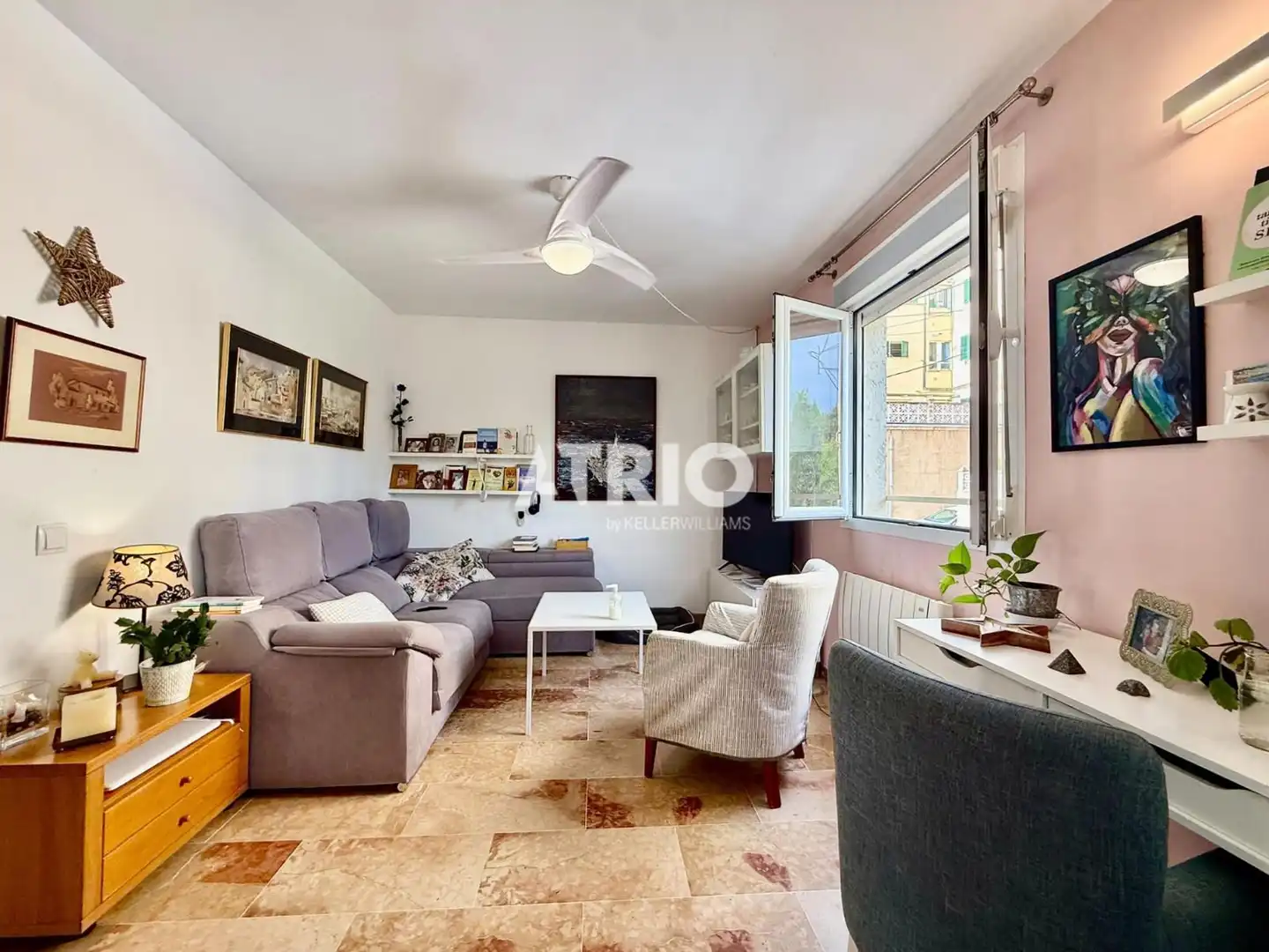 Sala d'estar de Casa o xalet en venda en  Palma de Mallorca amb Aire condicionat i Terrassa