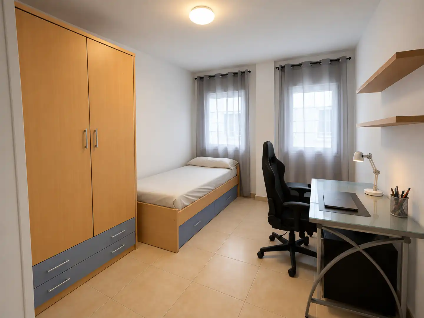 Bedroom of Flat for sale in El Ejido  with Air Conditioner and Furnished