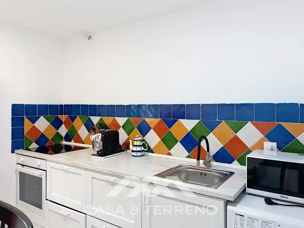 Cuina de Casa adosada de lloguer en Vélez-Málaga amb Moblat, Forn i Microones