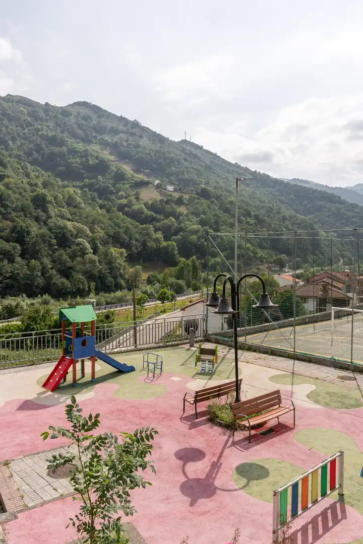 Exterior view of Flat for sale in Aller  with Terrace, Storage room and Furnished