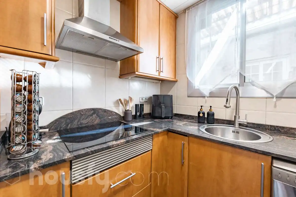 Kitchen of Flat for sale in Sabadell  with Air Conditioner, Heating and Furnished