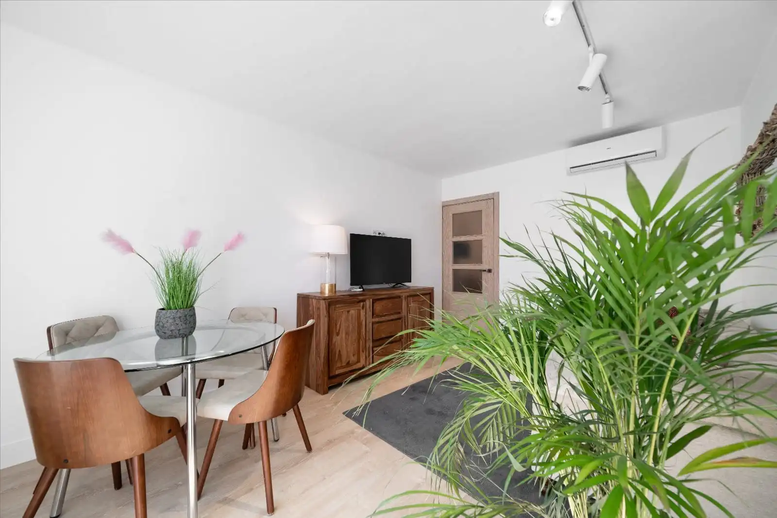 Sala de estar de Ático de alquiler en Barcelona con Aire acondicionado, Calefacción y Parquet