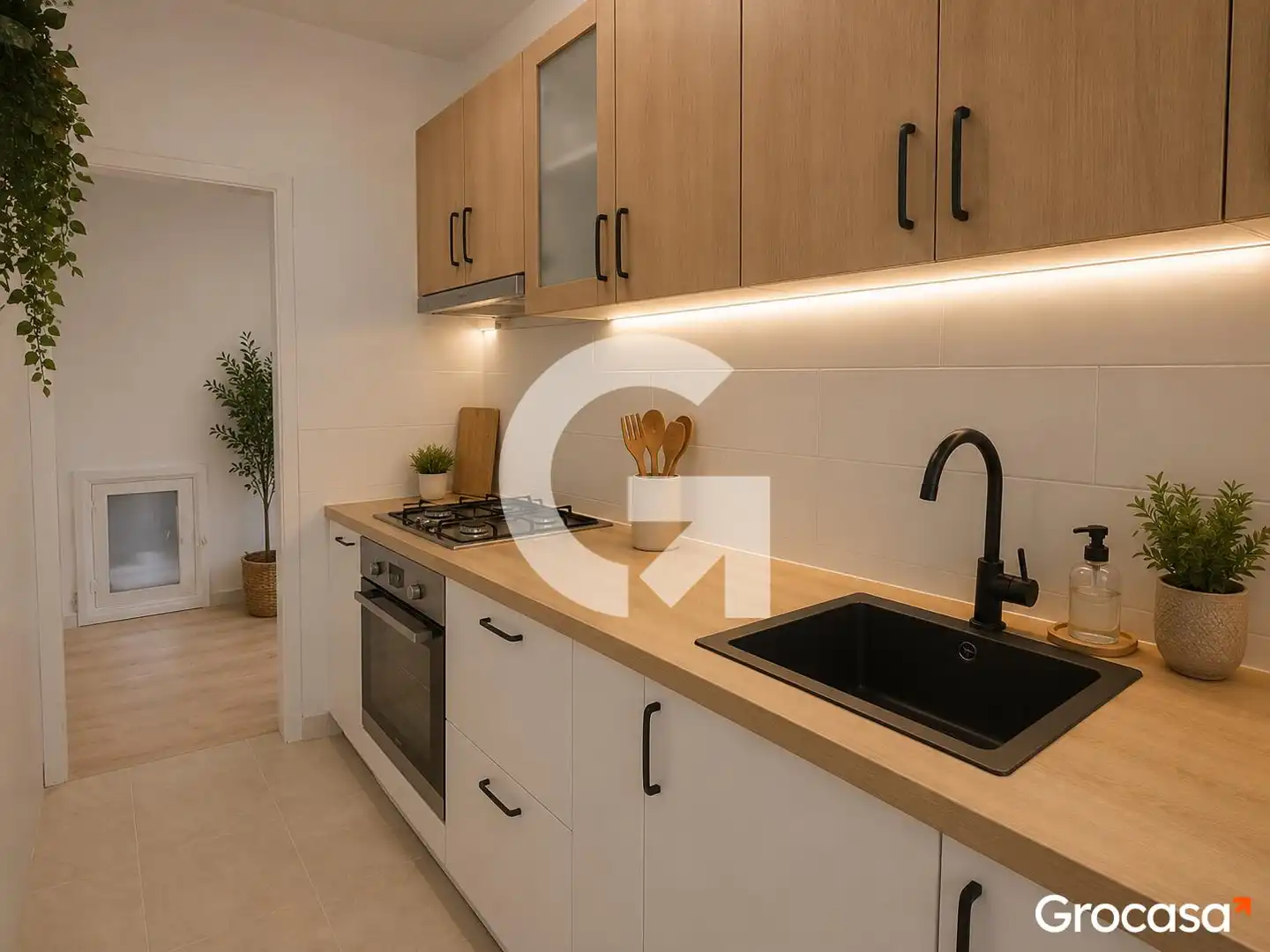 Kitchen of Flat for sale in Badalona