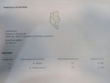 Lands and plots for sale in Hoz y Costean