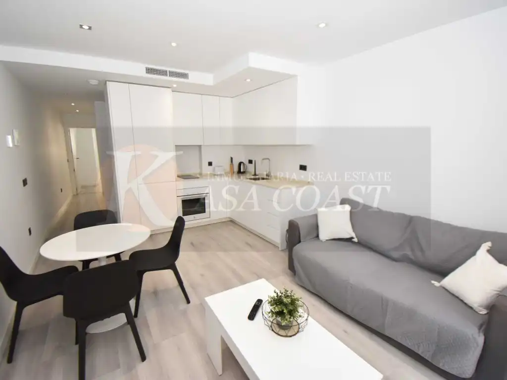 Sala de estar de Piso en venta en Fuengirola con Aire acondicionado, Terraza y Balcón