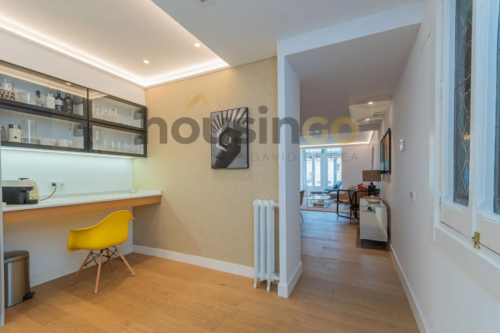 Wohnzimmer von Wohnung zur Miete in Madrid mit Klimaanlage, Heizung und Abstellraum