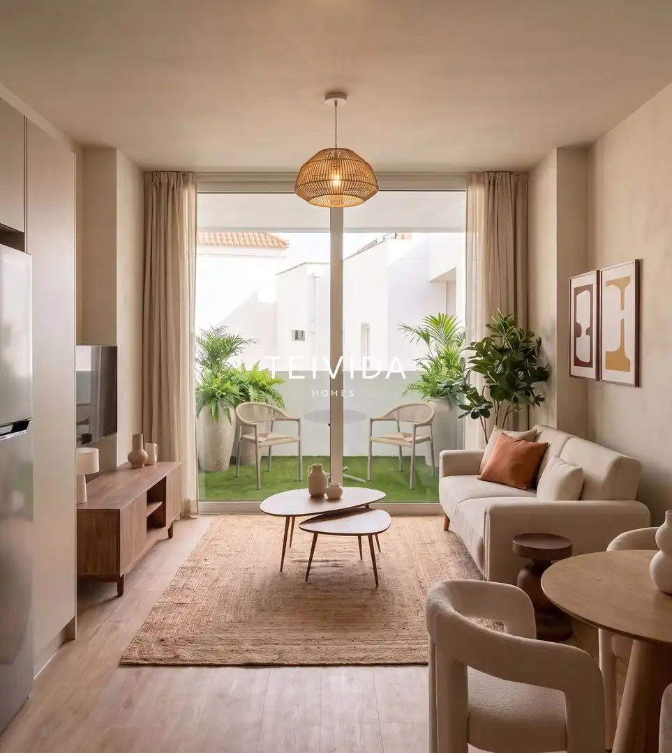 Wohnzimmer von Wohnung zur Miete in Arona mit Terrasse, Schwimmbad und Möbliert