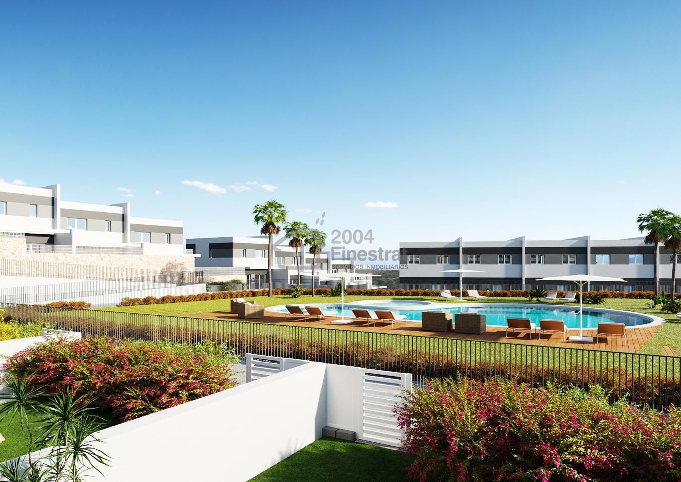Außenansicht von Erdgeschoss zum Verkauf in Finestrat mit Klimaanlage, Terrasse und Gemeinschaftspool