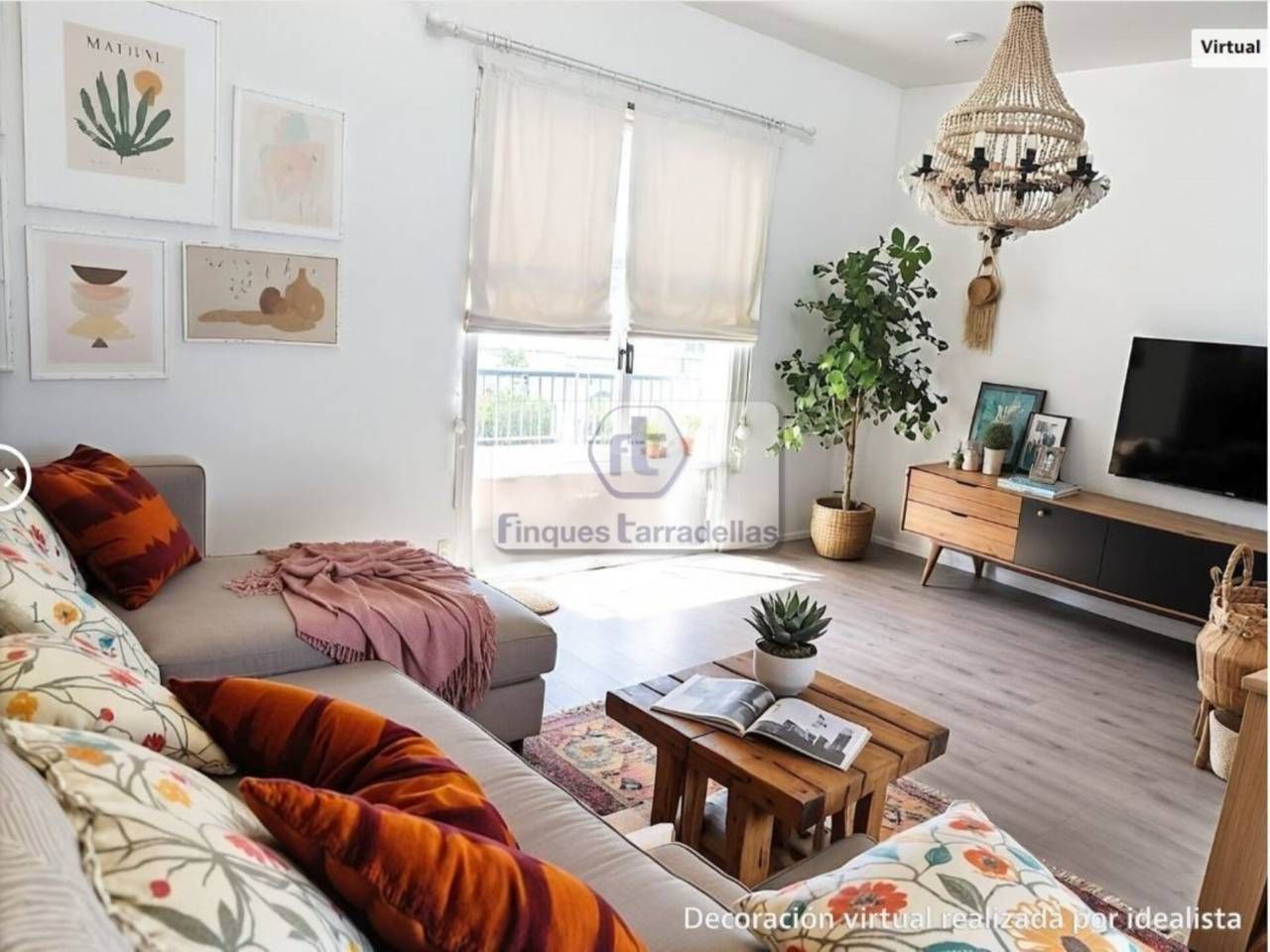 Living room of Flat for sale in Blanes  with Heating and Balcony