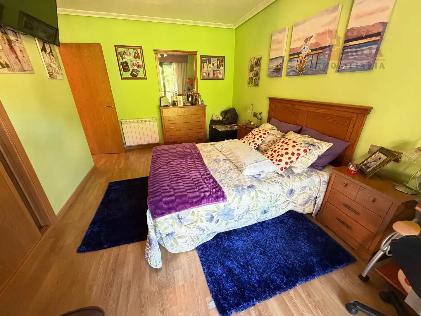 Bedroom of Detached homes for sale in Moaña  with Heating, Parquet flooring and Terrace