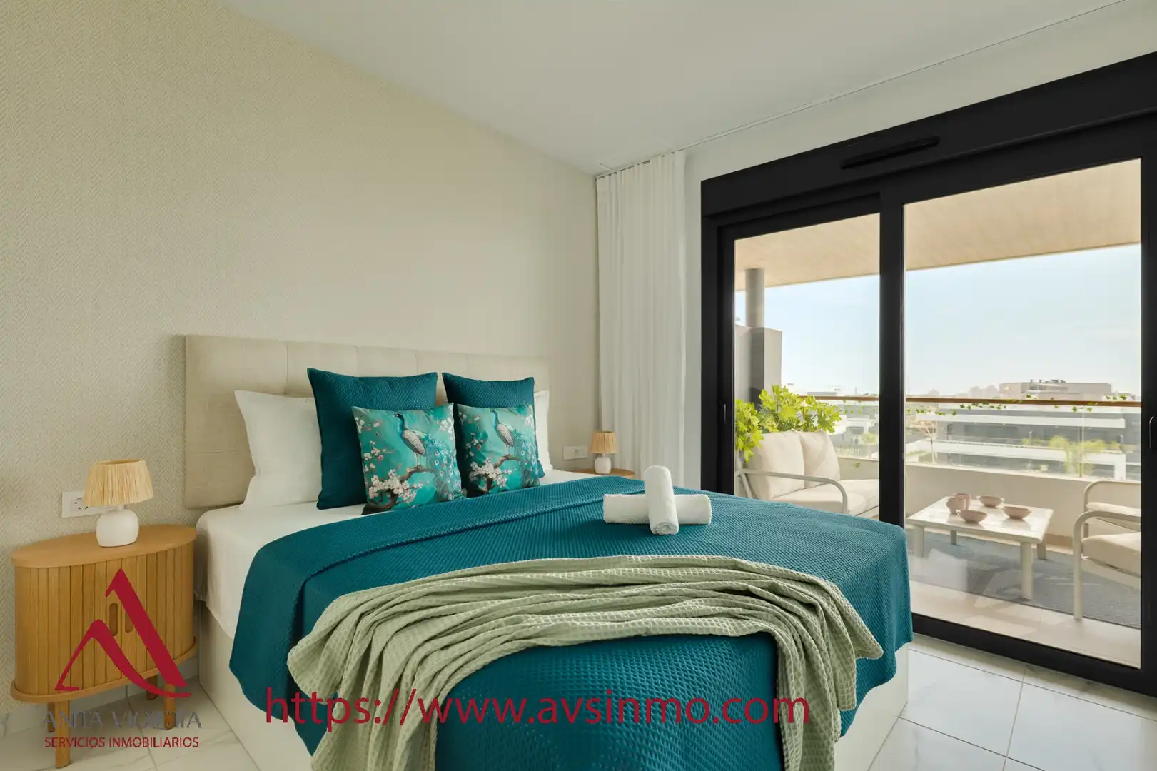 Bedroom of Apartments for rent in Torrevieja  with Air Conditioner, Heating and Terrace