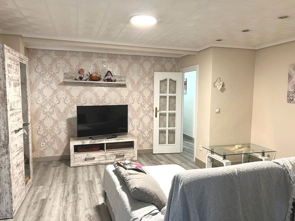 Living room of Flat to rent in  Valencia Capital  with Air Conditioner, Parquet flooring and Furnished
