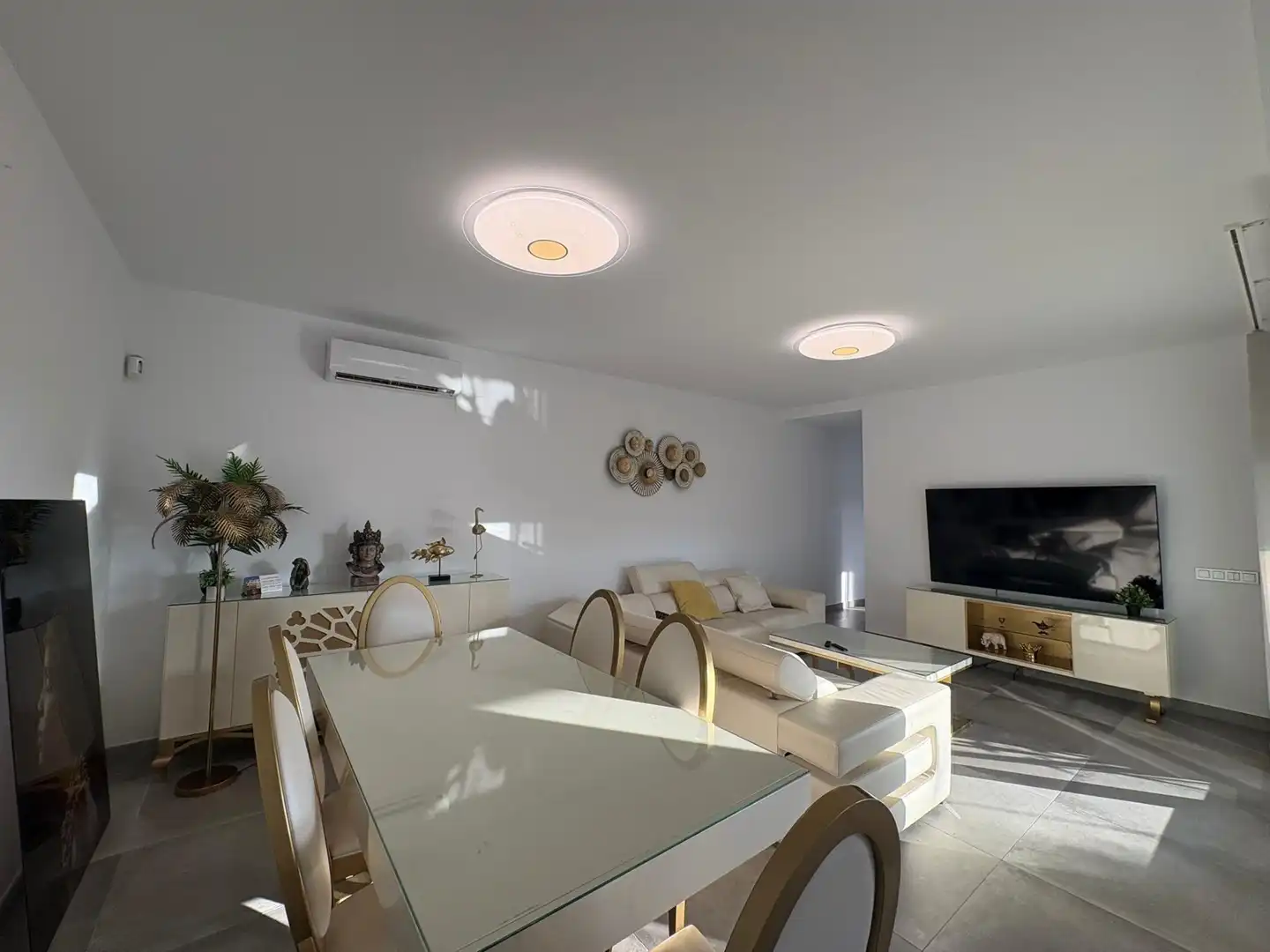 Sala d'estar de Casa o xalet en venda en Chiclana de la Frontera amb Aire condicionat, Jardí privat i Traster