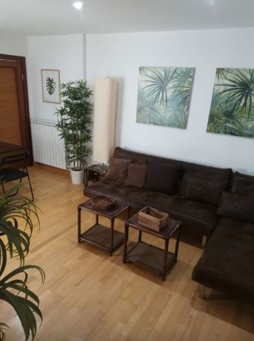 Sala de estar de Piso de alquiler en  Zaragoza Capital con Calefacción, Parquet y Amueblado