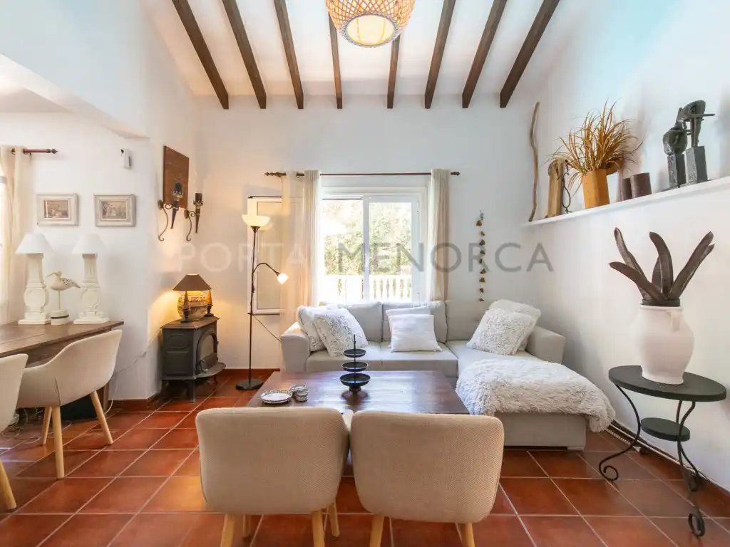 Sala d'estar de Casa o xalet en venda en Es Mercadal amb Aire condicionat i Piscina