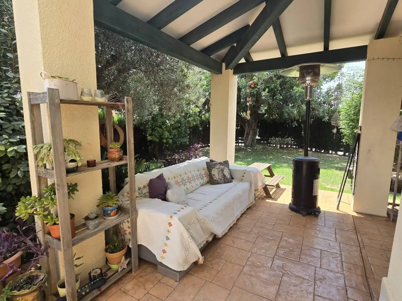 Terrace of Houses for rent in Riba-roja de Túria  with Air Conditioner, Heating and Private garden