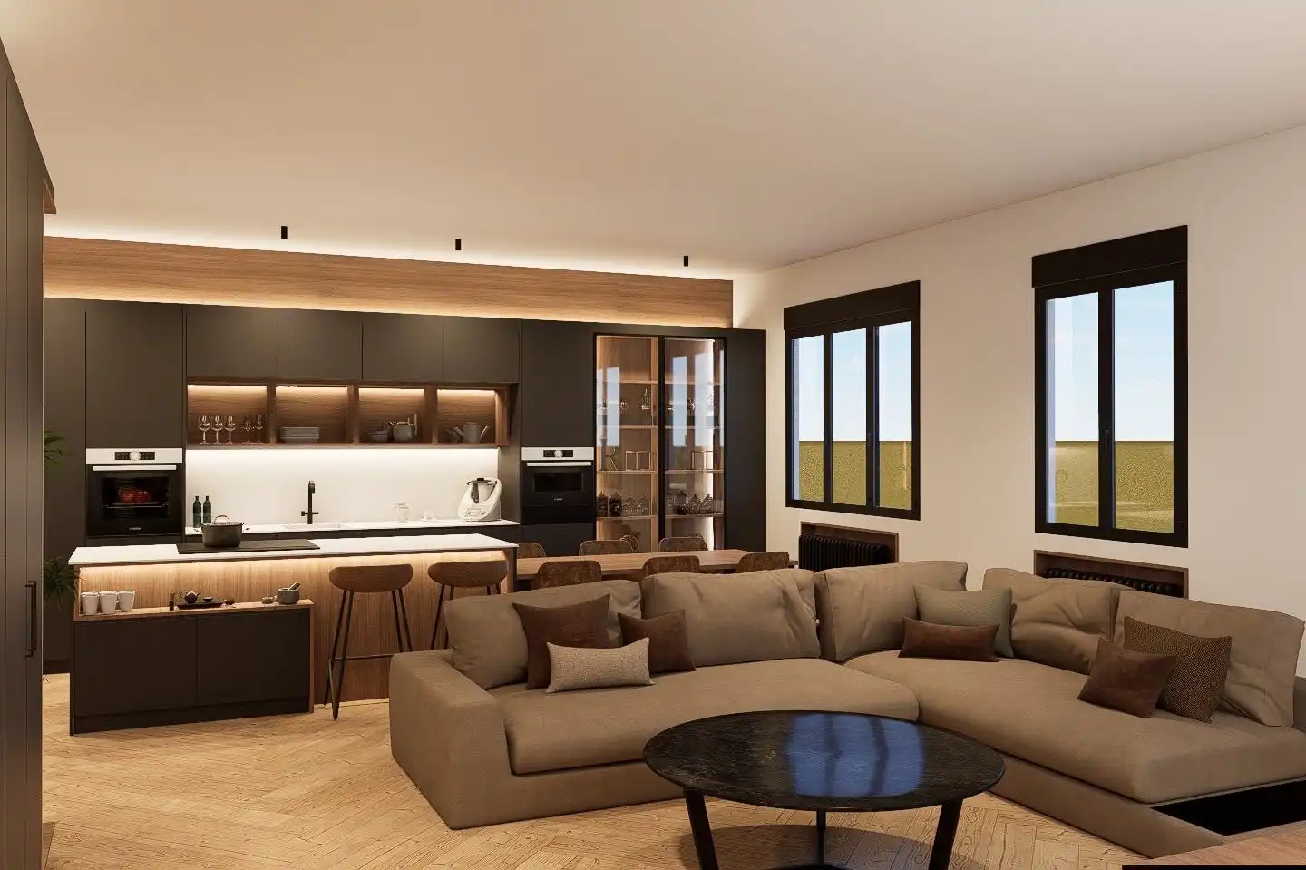 Sala de estar de Piso en venta en Oviedo  con Calefacción