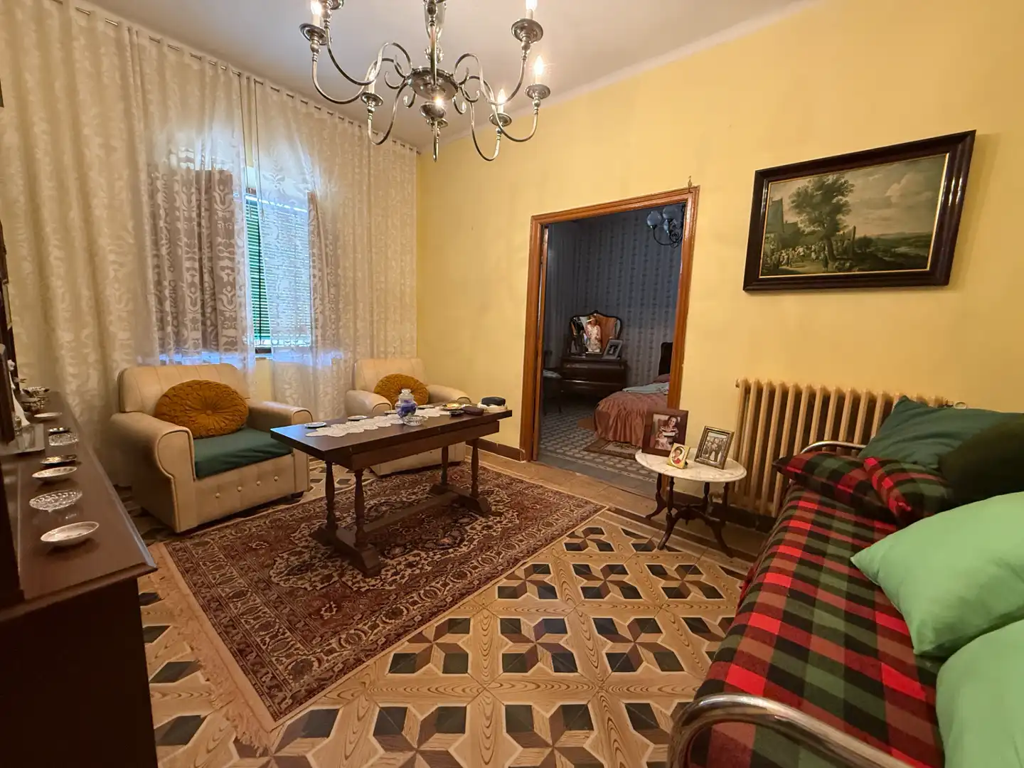 Sala de estar de Finca rústica en venta en Perales con Calefacción, Amueblado y Horno
