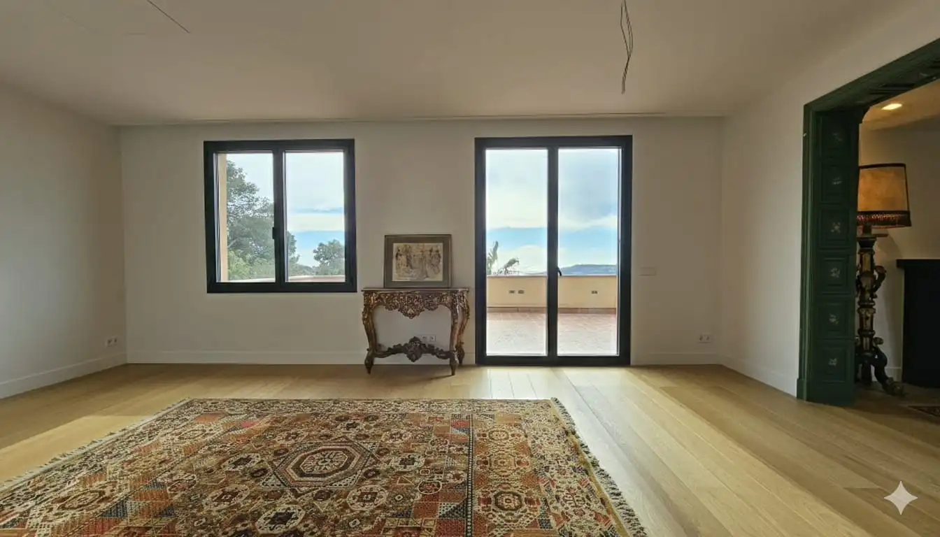 Sala de estar de Casa o chalet en venta en Barcelona con Aire acondicionado, Calefacción y Jardín privado