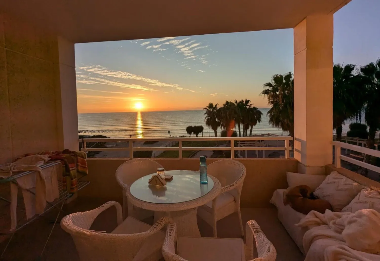 Terrace of Flat to rent in El Campello  with Air Conditioner, Terrace and Swimming Pool