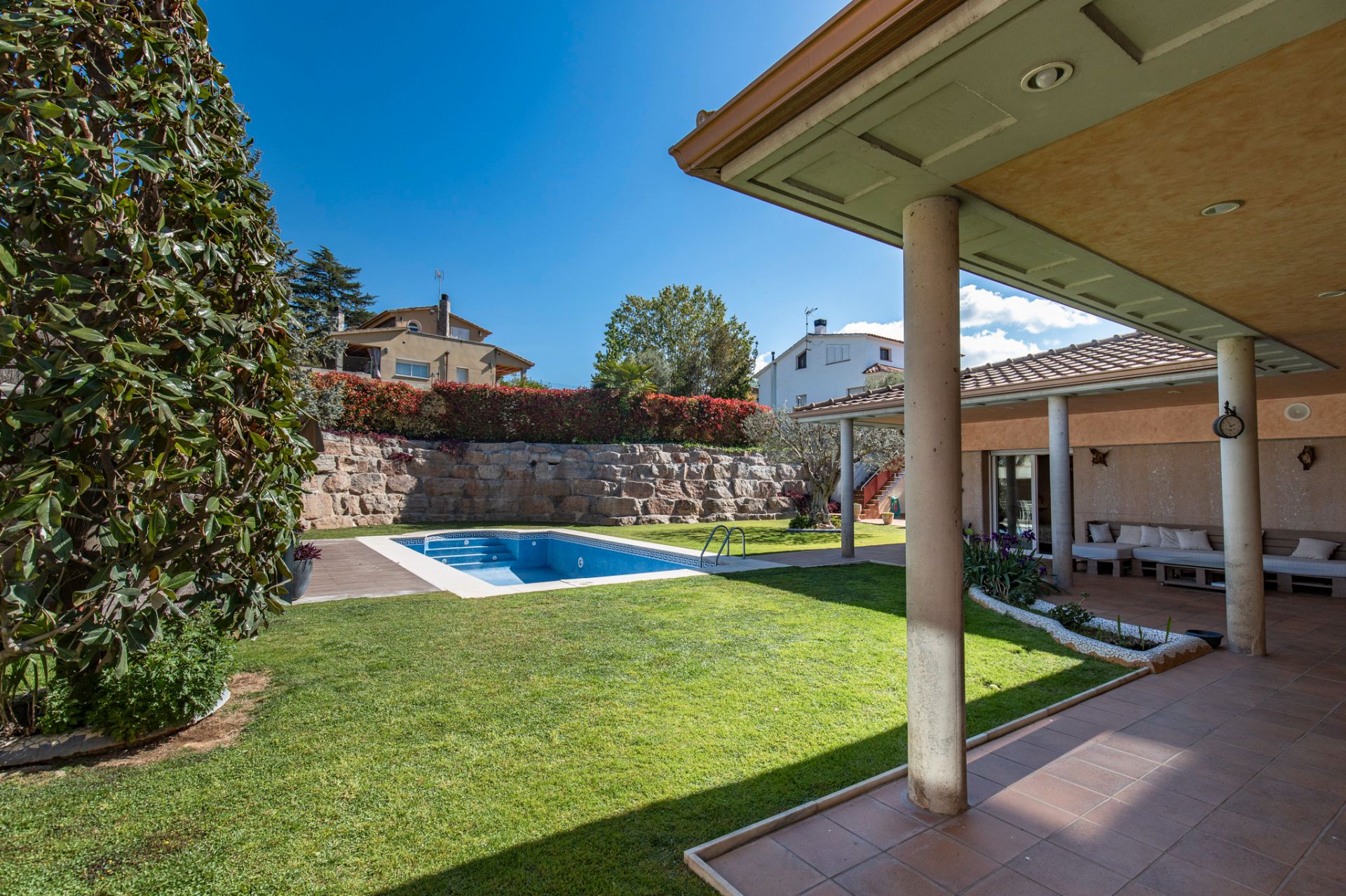 Jardí de Casa o xalet de lloguer en La Roca del Vallès amb Aire condicionat, Calefacció i Jardí privat